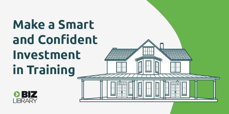 illustration of a house representing making a smart and confident investment in training